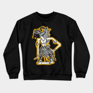 Javanese shadow puppet Crewneck Sweatshirt